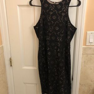 H&M Black/Lace Sleeveless Dress (Size: S)
